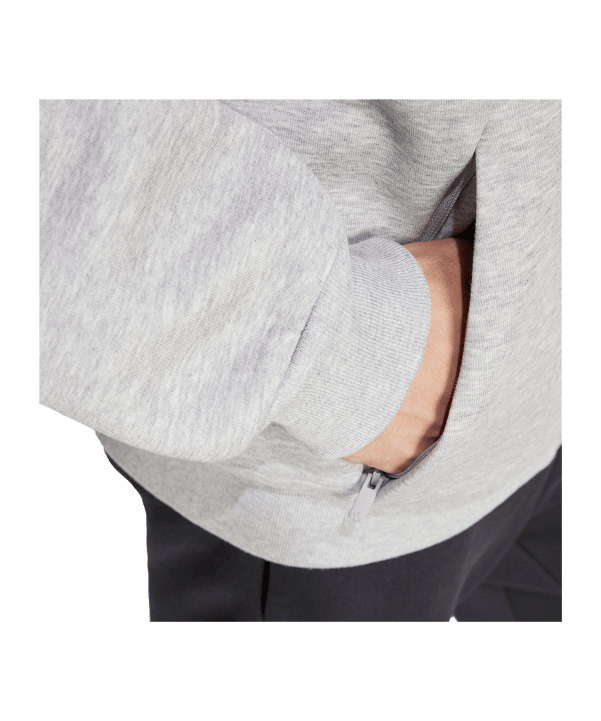 adidas Future Icon Kapuzenjacke Grau - grau