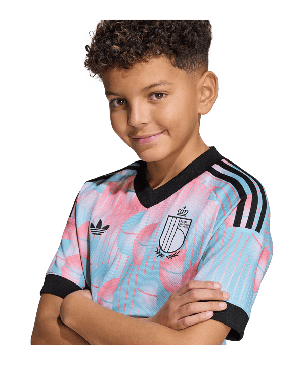 adidas KBVB Belgien Trikot Away WM 2026 Kids Blau - blau