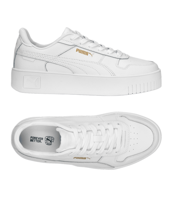 Puma Carina Street Damen Weiss Gold F01 - weiss