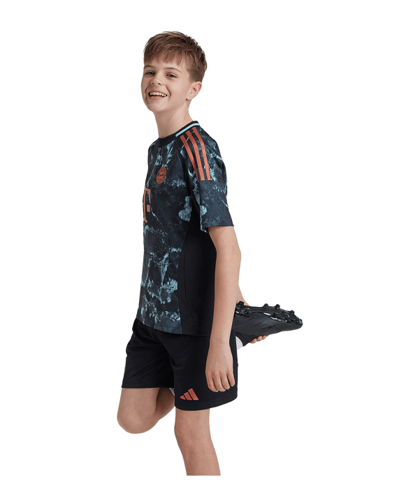 adidas FC Bayern München Short Away 2024/2025 Kids Schwarz - schwarz