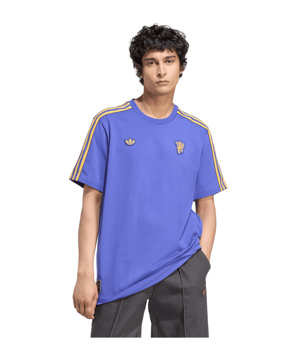 adidas Manchester United Icons T-Shirt Lila - lila