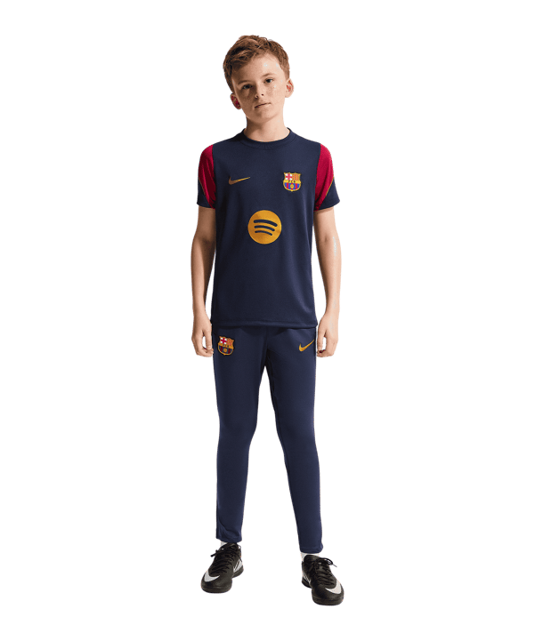 Nike FC Barcelona Strike Maglietta da Allenamento Kids Blu C401 - blu