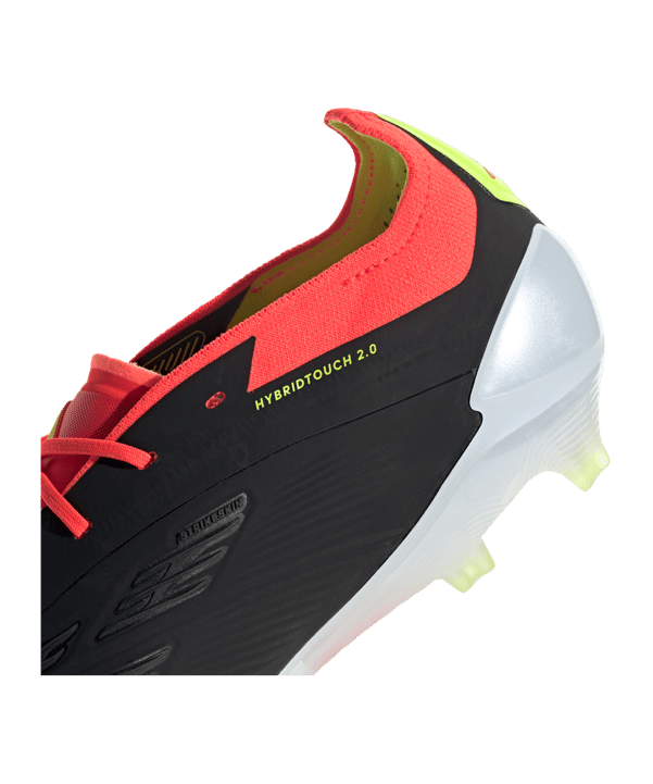 adidas Predator Elite FG Solar Energy Schwarz Weiss Rot - schwarz