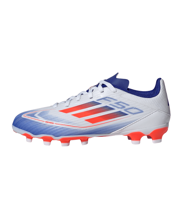 adidas F50 League MG Advancement Kids Weiss Rot - weiss