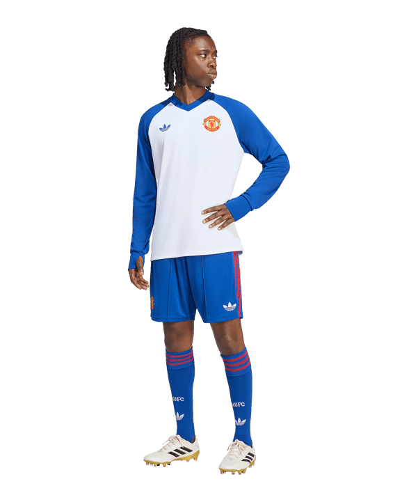 adidas Manchester United Short Away 2026/2027 Blau