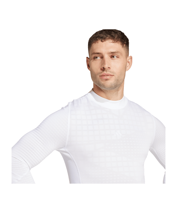 adidas Techfit COLD.RDY Longsleeve Weiß - weiss