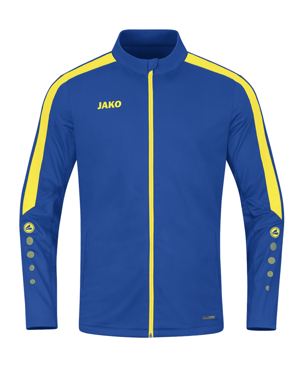 JAKO Power Polyesterjacke Damen Blau Gelb F404 - blau