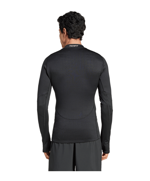 adidas TechFit Cold Rdy Training Longsleeve Schwarz - schwarz