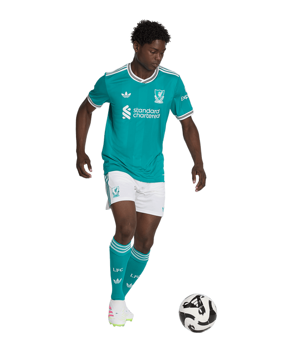 adidas FC Liverpool Short 3rd 2025/2026 Weiß - weiss