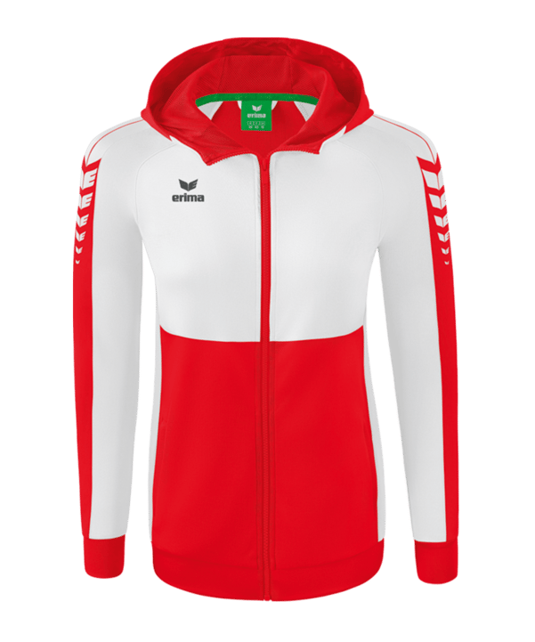 Erima Six Wings Kapuzenjacke Damen Rot - rot