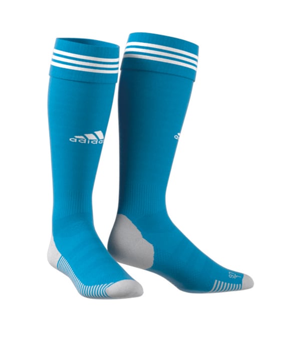 adidas Adisock 18 Stutzenstrumpf Blau Weiss - blau