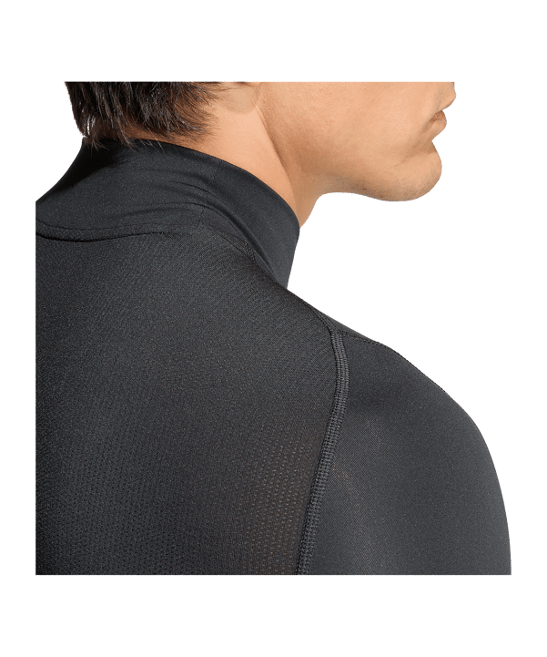 adidas Training Mockneck Manica Lunga Nero - nero