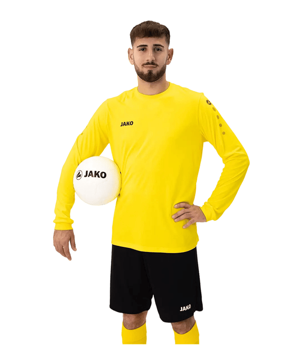 JAKO Team Shirt met lange mouwen Kids Geel K03 - geel