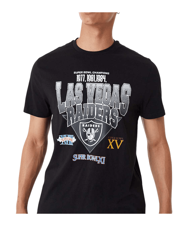 New Era Las Vegas Raiders Wordmark T-Shirt Schwarz - schwarz
