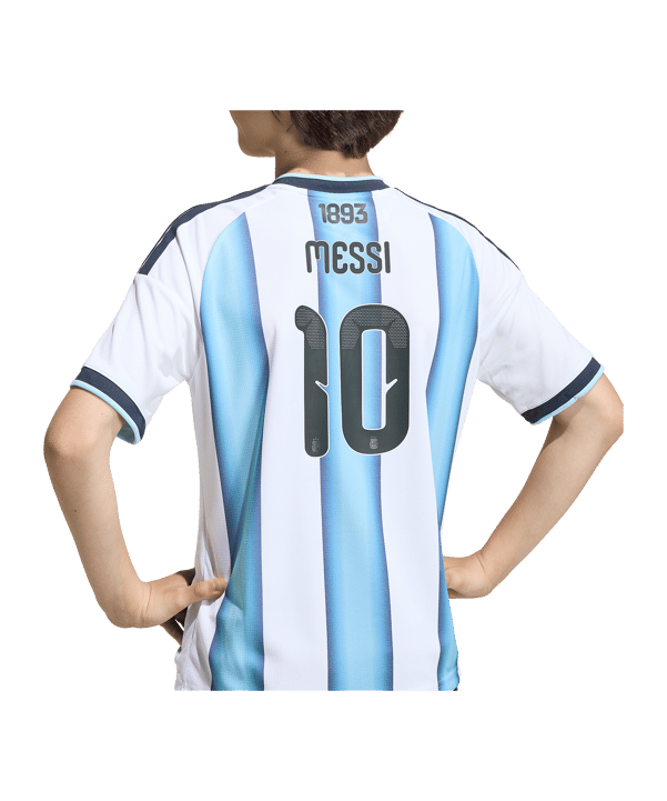 adidas Argentinien MESSI Trikot Home WM 2026 Kids Weiß - weiss