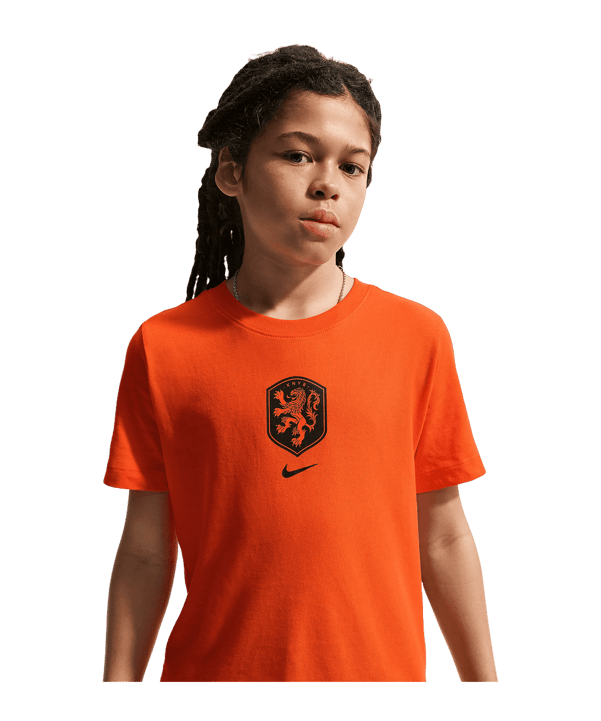 Nike KNVB Niederlande Crest T-Shirt Kids Orange F819 - orange