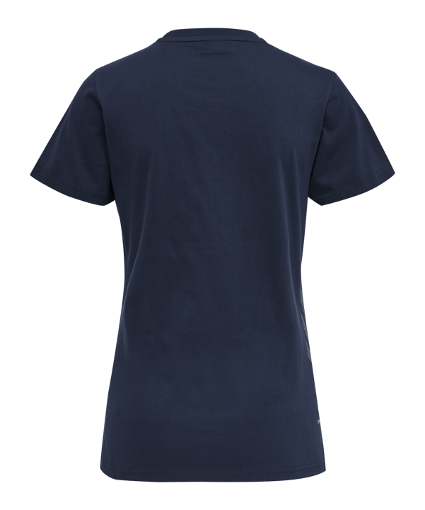 Hummel Move Grid Cotton T-Shirt Damen Blau F7026 - blau