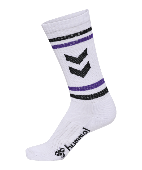 Hummel 3-Pack Chevron High Retro Socken Weiß F9639 - weiss