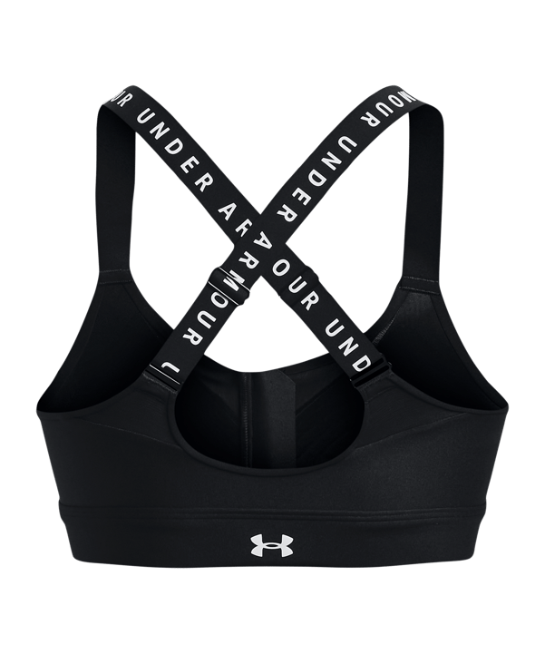 Under Armour Zip Sport Bra Tanktop intimo Donna Nero C001 - nero