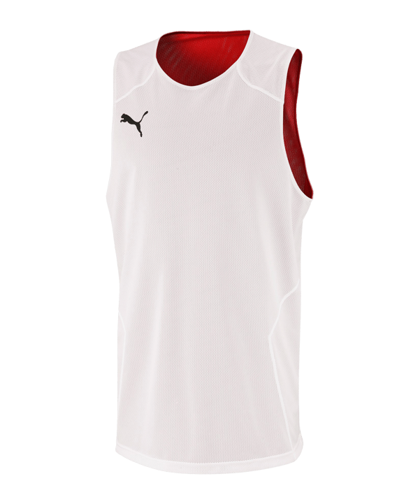PUMA Basketball Training Trikot Rot Weiss F03 - rot