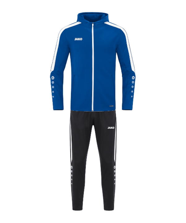 JAKO Polyester Power Kapuze Trainingsanzug Damen Blau F400 - blau