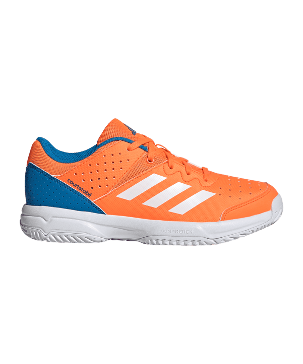 adidas Court Stabil Shoes Orange - weiss