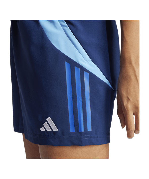 adidas Tiro 24 Competition Downtime Short Damen Blau - blau