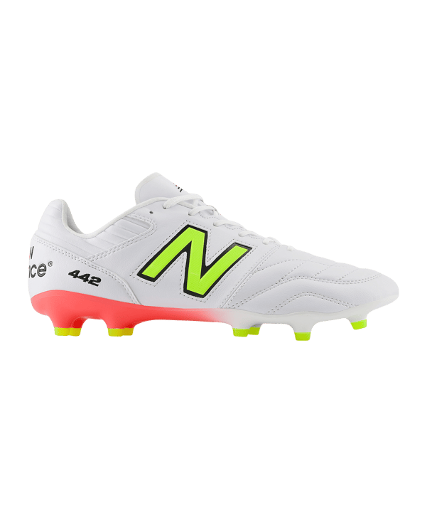 New Balance 442 Pro V2 FG Flash Point Weiss FMB2 - weiss