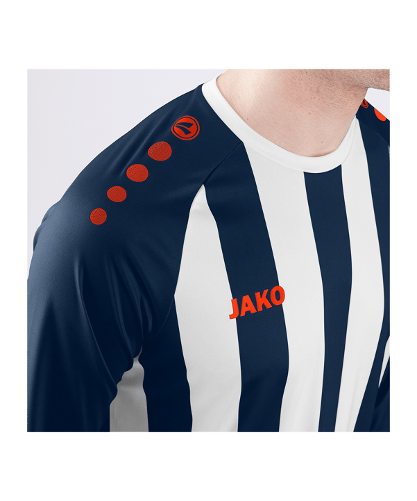 JAKO Inter Trikot Langarm Blau Weiss Rot F935 - blau