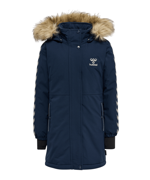 Hummel Leaf Tex Coat Jacke Kids Schwarz F1009 - schwarz