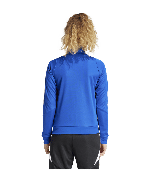 adidas Tiro 24 Trainingsjacke Damen Blau Weiss - blau
