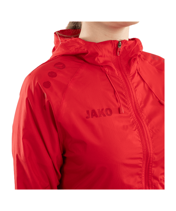 JAKO Flow Lightweight Jacke Damen Rot F100 - rot