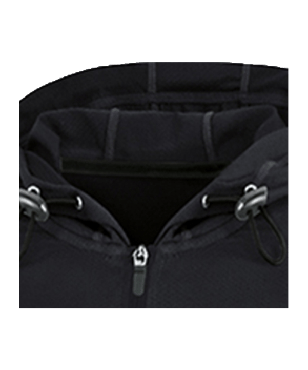 JAKO Run 2.0 Kapuzenjacke Damen Schwarz F08 - schwarz