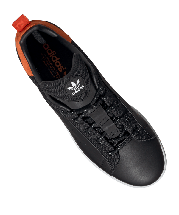 adidas Originals Stan Smith Sneaker Schwarz Orange - schwarz