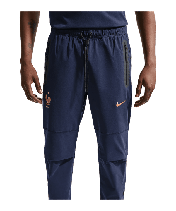 Nike FFF Frankreich Woven Trainingshose Blau F498 - blau