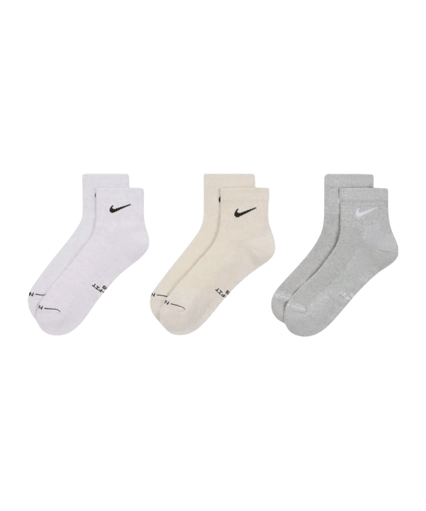 Nike Everyday Elevated Ankle 3er Pack Sokken Veelkleurig K904 - meerkleurig