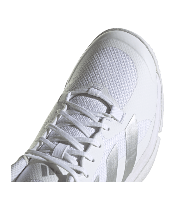 adidas Court Team Bounce 2.0 Damen Weiss Silber - weiss