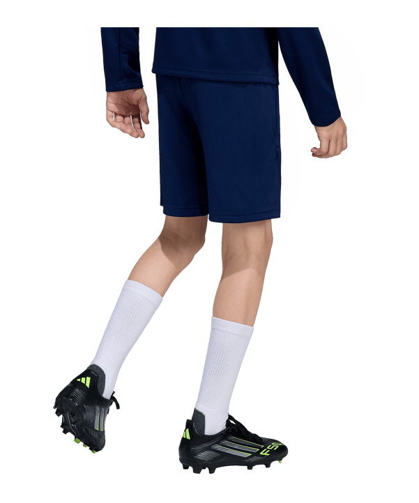 adidas Entrada 26 Short Kids Dunkelblau - weiss