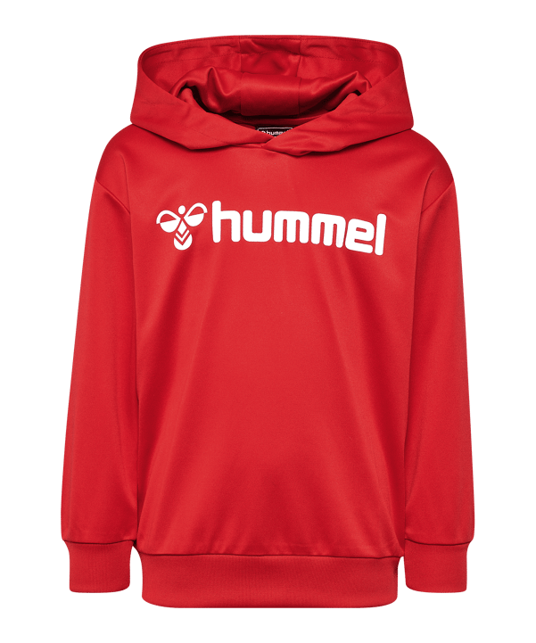Hummel Logo Hoody Kids Rot F3062 - rot