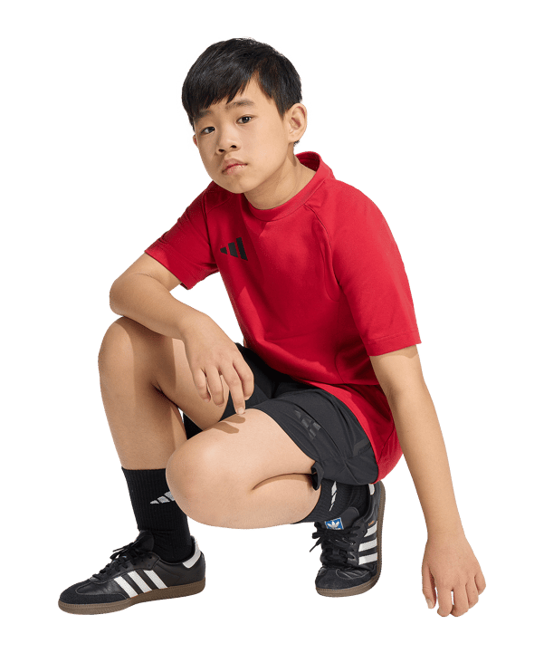 adidas Tiro Travel T-Shirt Kids Rot - rot