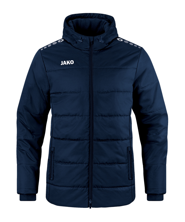 JAKO Team Coach Kapuzenjacke Kids Blau F900 - blau