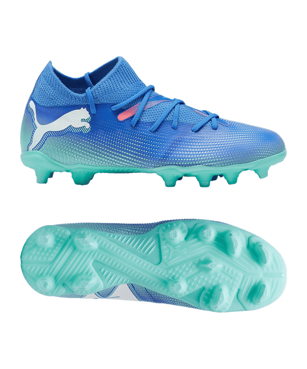 PUMA FUTURE 7 Match FG/AG Formula Jr Kids Blau Weiss F01 - blau