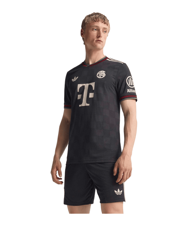 adidas FC Bayern München Authentic Trikot 3rd 2025/2026 Schwarz - schwarz