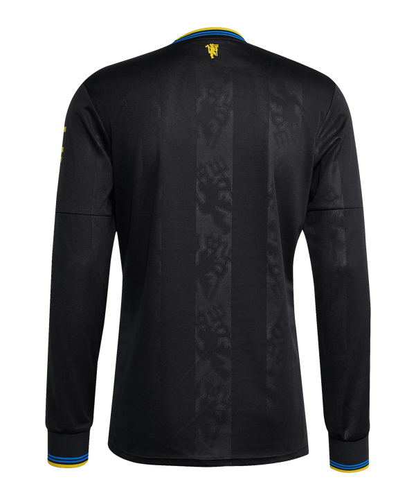 adidas Manchester United Trikot langarm 3rd 2025/2026 Schwarz - schwarz