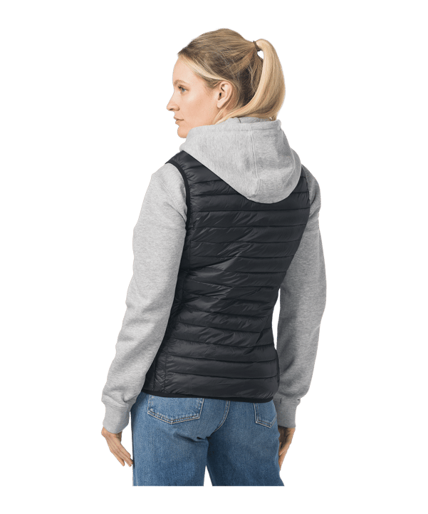 Erima CMPT Puffer Weste Damen Schwarz - schwarz
