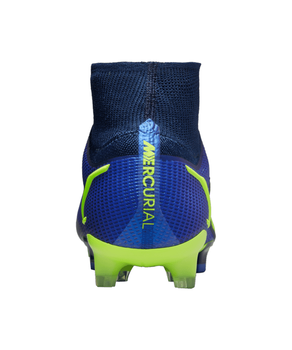 Nike Mercurial Superfly VIII Recharge Elite FG Blau Gelb F574 - blau