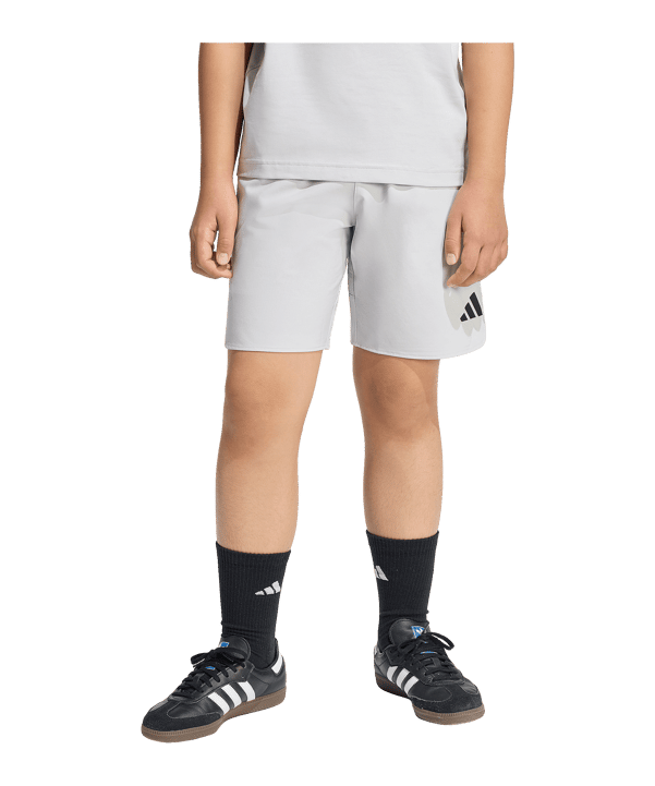 adidas Trio Travel Woven Short Kids Grau - grau