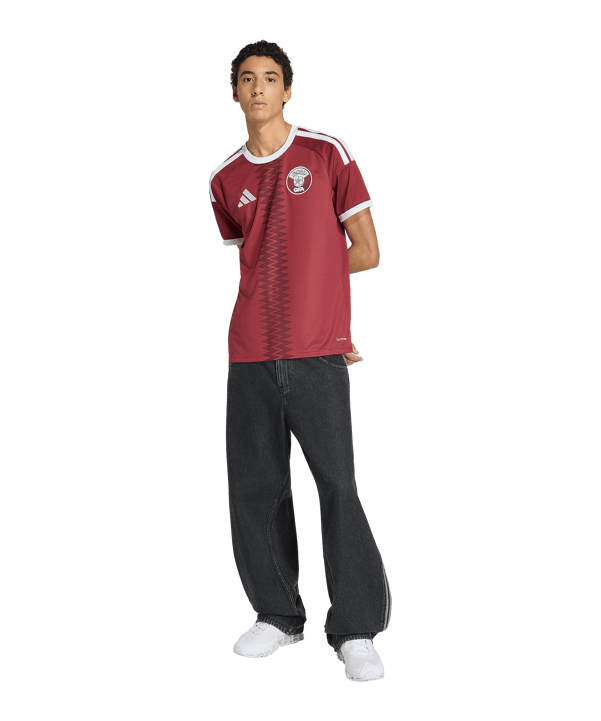 adidas QFA Qatar Maillot Home 2026 Rouge - rouge