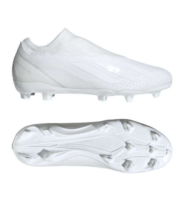 adidas X Crazyfast.3 LL FG Pearlized Weiss - weiss