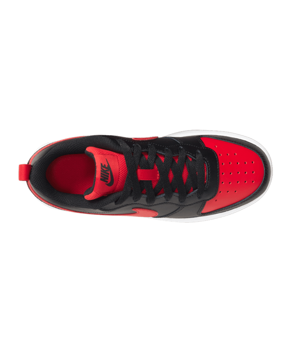 Nike Court Borough Low 2 GS Kids Schwarz Rot F007 - schwarz